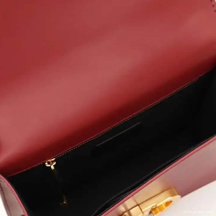 Cheap Box 30 Bag Montaigne Dior Burgundy Calfskin 0517 Luxury